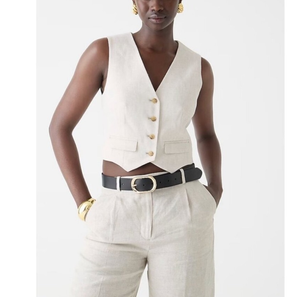 J.Crew Linen Vest